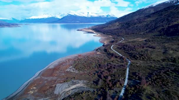 Patagonia Argentina Famous Road Town Calafate Patagonia Argentina Patagonia Road — Wideo stockowe