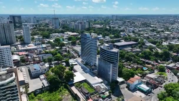 Centro Manaus Brasil Cidade Capital Estado Amazonas Perto Rio Amazonas — Vídeo de Stock