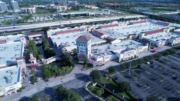 Орландо Флорида Орландо Соединенные Штаты Воздушный Пейзаж Знаковых Торговых Точек — стоковое видео