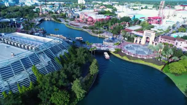 Orlando Florida Orlando Estados Unidos Vista Aérea Panorámica Del Emblemático — Vídeo de stock