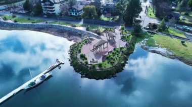 Pucon Şili. Şili Patagonya 'sı. Şili 'nin güneyindeki ünlü kırsal şehir Pucon. Seyahat güzergahı. Tatil seyahati. Şili Patagonya 'da Pucon Şili.