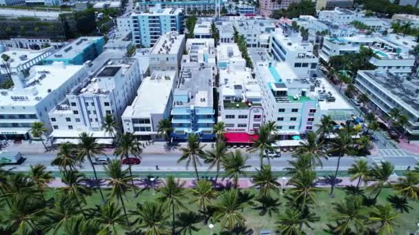 Miami Beach Florida Miami Beach Estados Unidos Paisagem Aérea Cidade — Vídeo de Stock