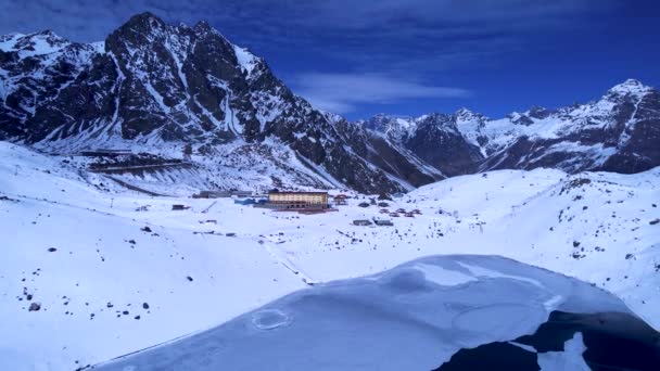 Santiago Chili Station Ski Neige Andes Mountains Près Santiago Chili — Video