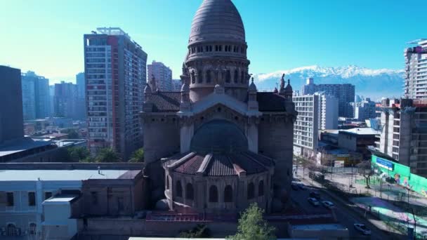 Сантьяго Чилі Cityscape Main City Santiago Chile Metropolitan Region Міський — стокове відео