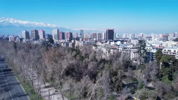 Santiago Chili Paysage Urbain Ville Principale Santiago Chili Dans Région — Video