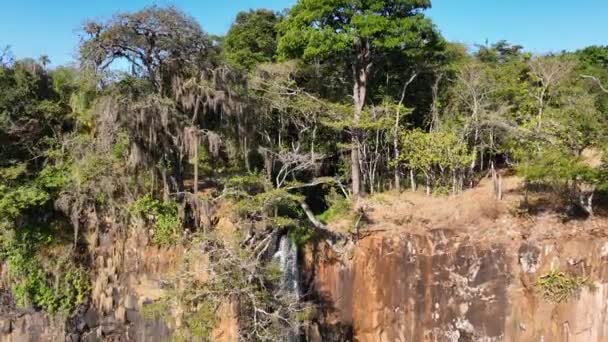 Rural Gorge Canyon Landscape Scenic Countryside Scenery Farm Land Scenery — Stock Video