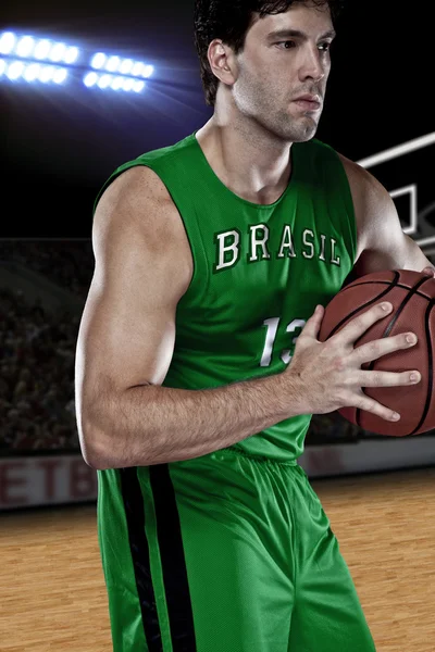 Brazilian Basketball player — Stock Photo, Image