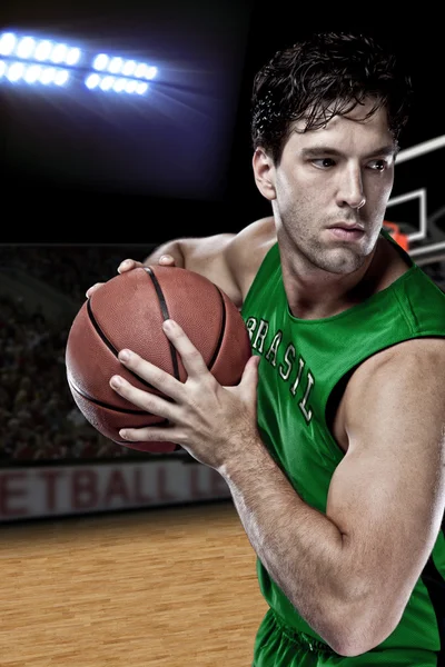 Brazilian Basketball player — Stock Photo, Image