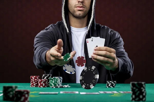 Pokerspelare — Stockfoto