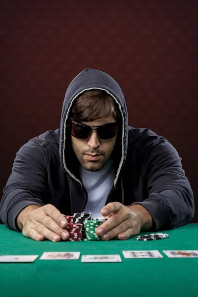 Jugador de poker — Foto de Stock