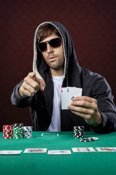 Jugador de poker — Foto de Stock