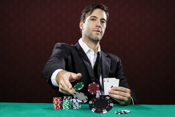 Pokerspieler — Stockfoto