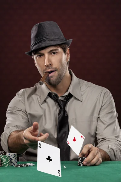 Pokerspieler — Stockfoto