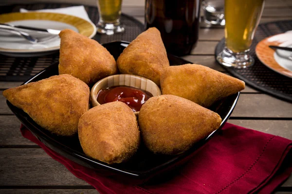 Brasilianischer Coxinha — Stockfoto