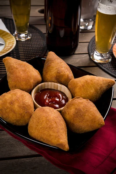 Brasilianischer Coxinha — Stockfoto