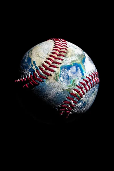 Γη σαν μια μπάλα του μπέιζμπολ — Φωτογραφία Αρχείου