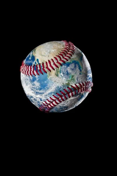 Země jako baseballový míček — Stock fotografie