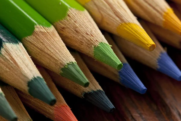 Colored pencils close-up. — Stock Photo, Image