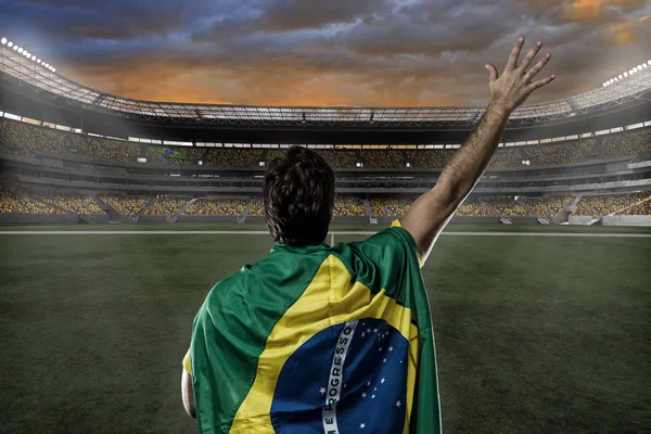 Giocatore di calcio brasiliano — Foto Stock