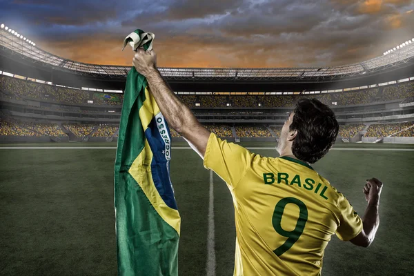 Brasilianischer Fußballspieler Stockbild