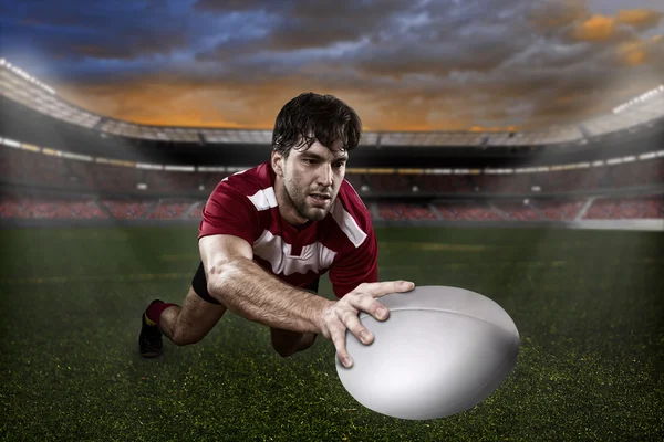 Gracz rugby — Zdjęcie stockowe