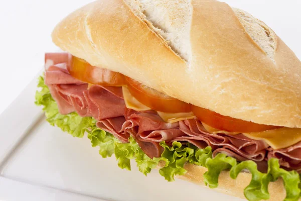 Mortadela сендвіч — стокове фото