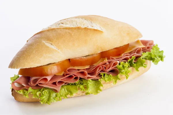 Mortadela-Sandwich — Stockfoto
