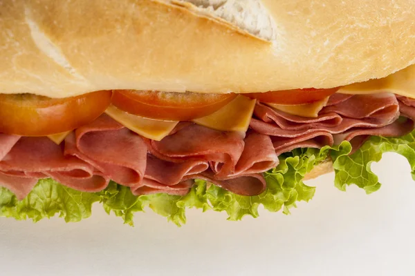 Mortadela-Sandwich — Stockfoto