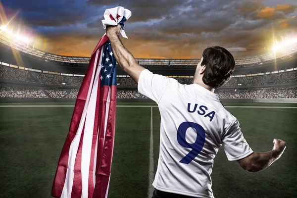 American soccer player — Stock Photo, Image