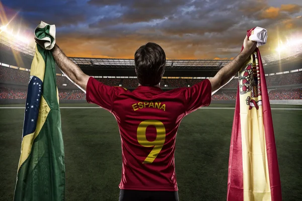 İspanyol futbolcu — Stok fotoğraf