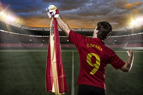 Jogador de futebol espanhol — Fotografia de Stock