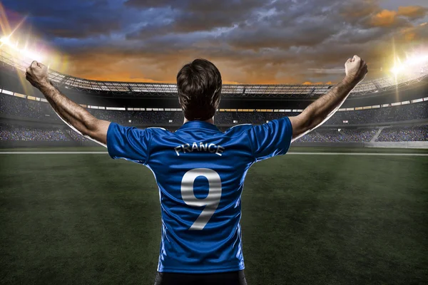 Jogador de futebol francês — Fotografia de Stock