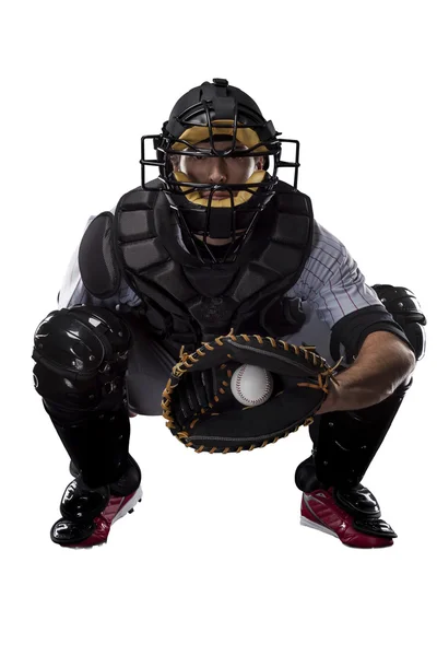 Catcher honkballer — Stockfoto