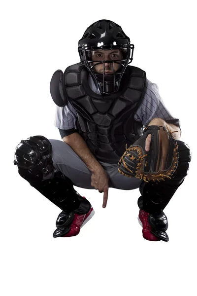 Catcher basebollspelare — Stockfoto