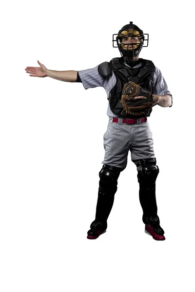 Catcher Baseballspieler — Stockfoto