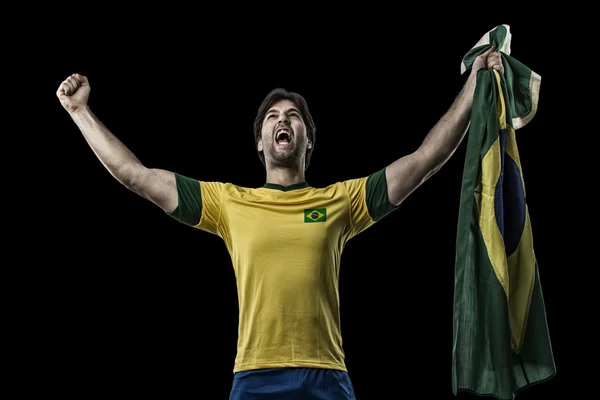 Футболист Бразилии — стоковое фото