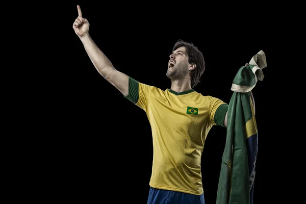 Brazilský fotbalista — Stock fotografie