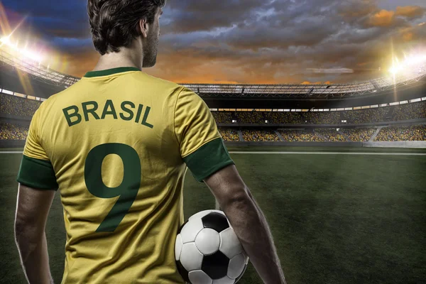 Brazilian soccer player — Stock Photo, Image