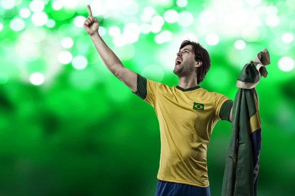 Бразильський футболіст — стокове фото