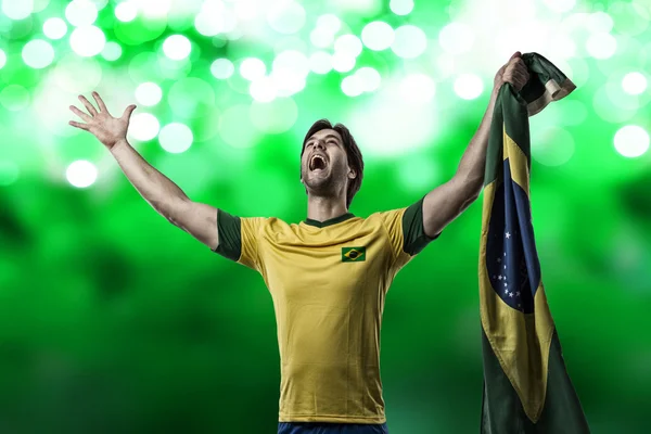 Giocatore di calcio brasiliano — Foto Stock