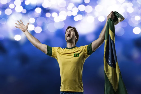 Brazilský fotbalista — Stock fotografie