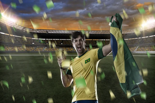 Braziliaans voetballer — Stockfoto