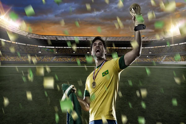 Braziliaans voetballer — Stockfoto