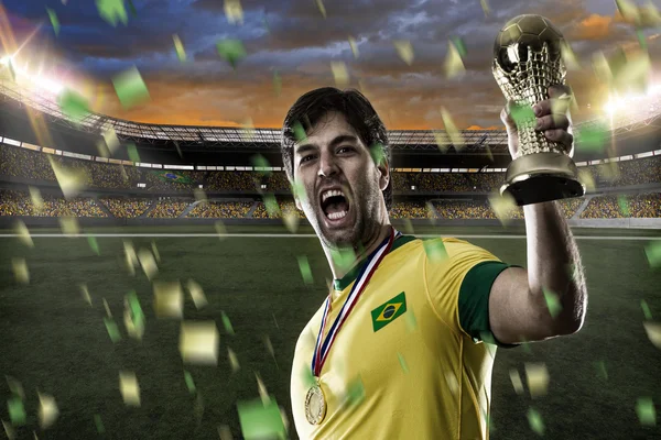 Brazilian soccer player — Stock Photo, Image