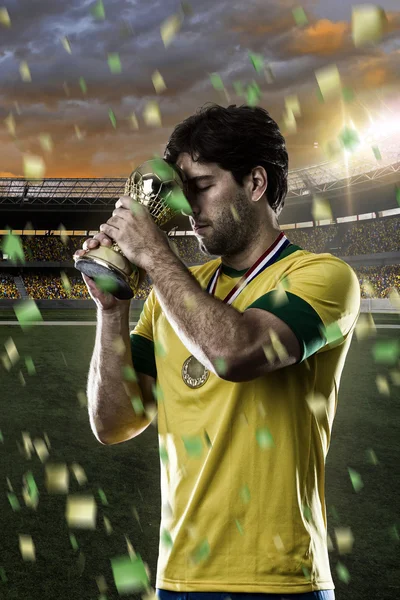 Brazilian soccer player — Stock Photo, Image