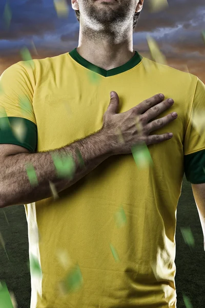 Giocatore di calcio brasiliano — Foto Stock