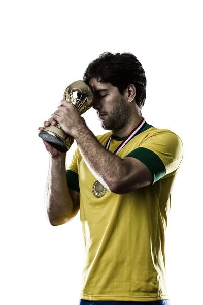 Jugador de fútbol brasileño — Foto de Stock