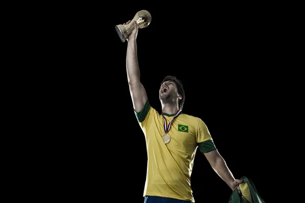 Brazilský fotbalista — Stock fotografie