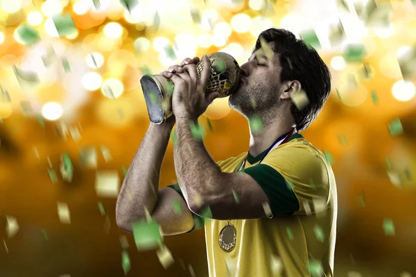 Brazylijski piłkarz — Zdjęcie stockowe