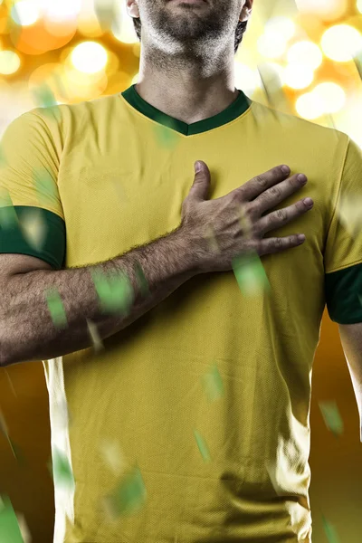 Brasilianischer Fußballspieler — Stockfoto